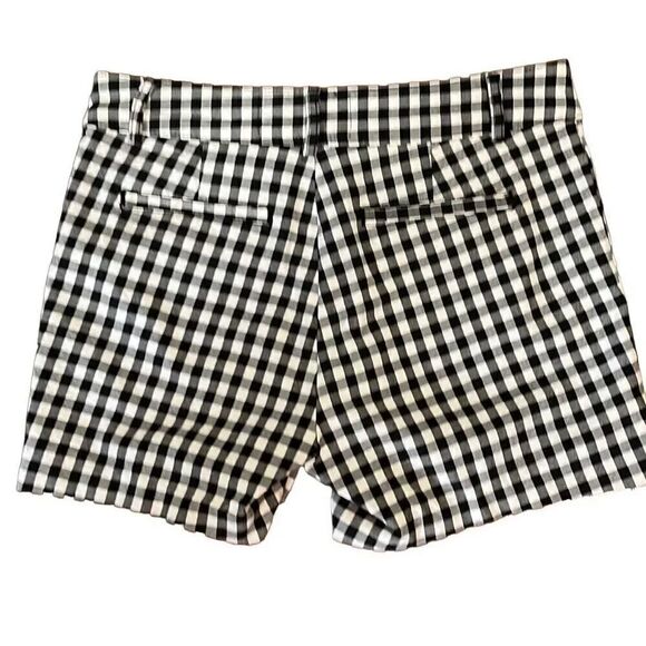 Anthropologie black and white checkered shorts stretchy material size 29 - Picture 2 of 4